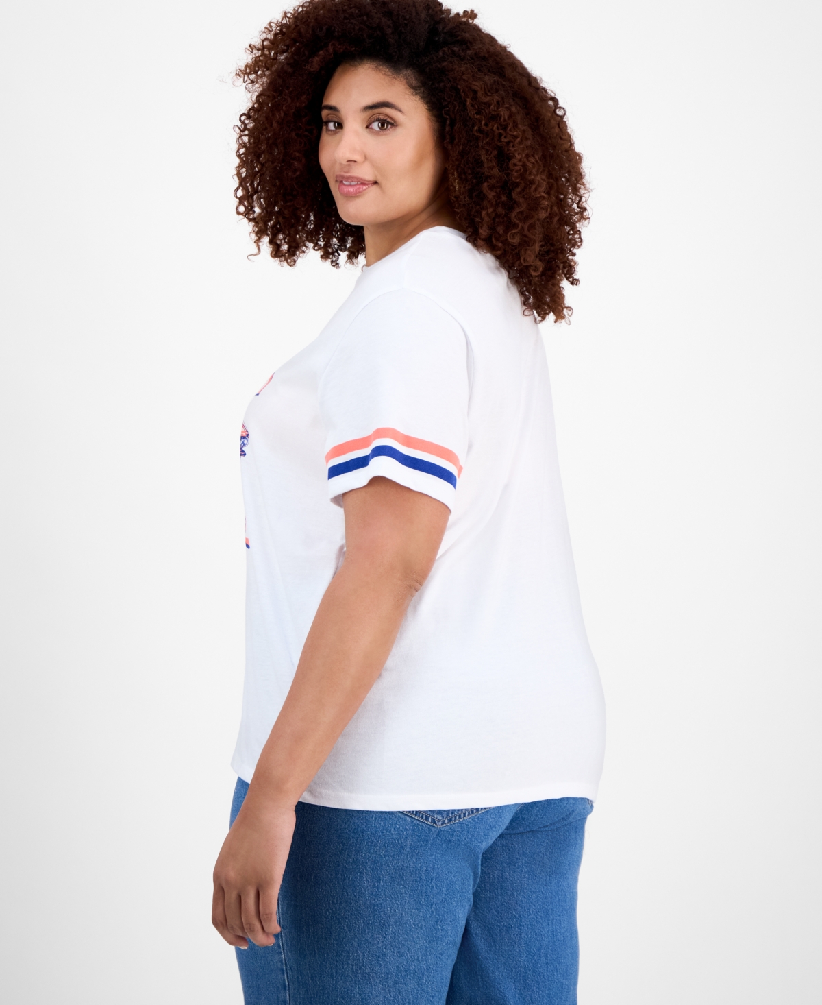 HYBRID TRENDY PLUS SIZE MUSTANG CREWNECK TEE 