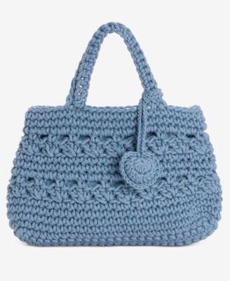 Crochet Medium Tote Bag, Exclusively at Macy's