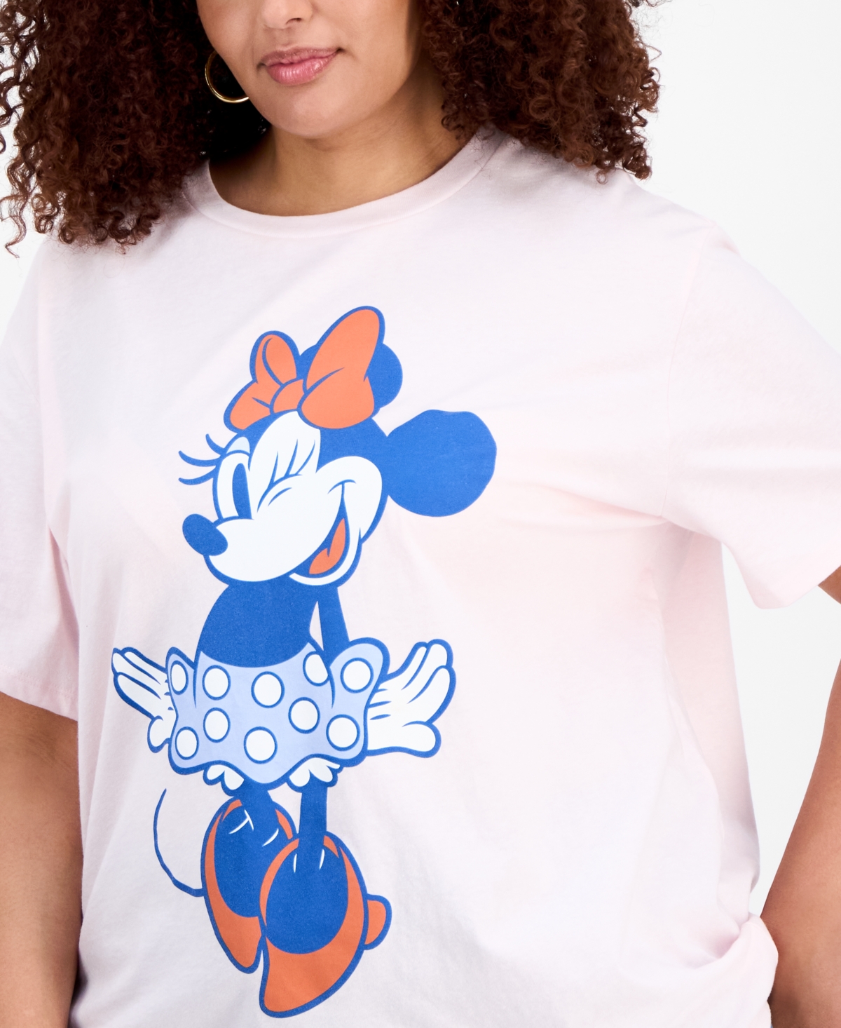Hybrid Trendy Plus Size Minnie Mouse Crewneck Tee