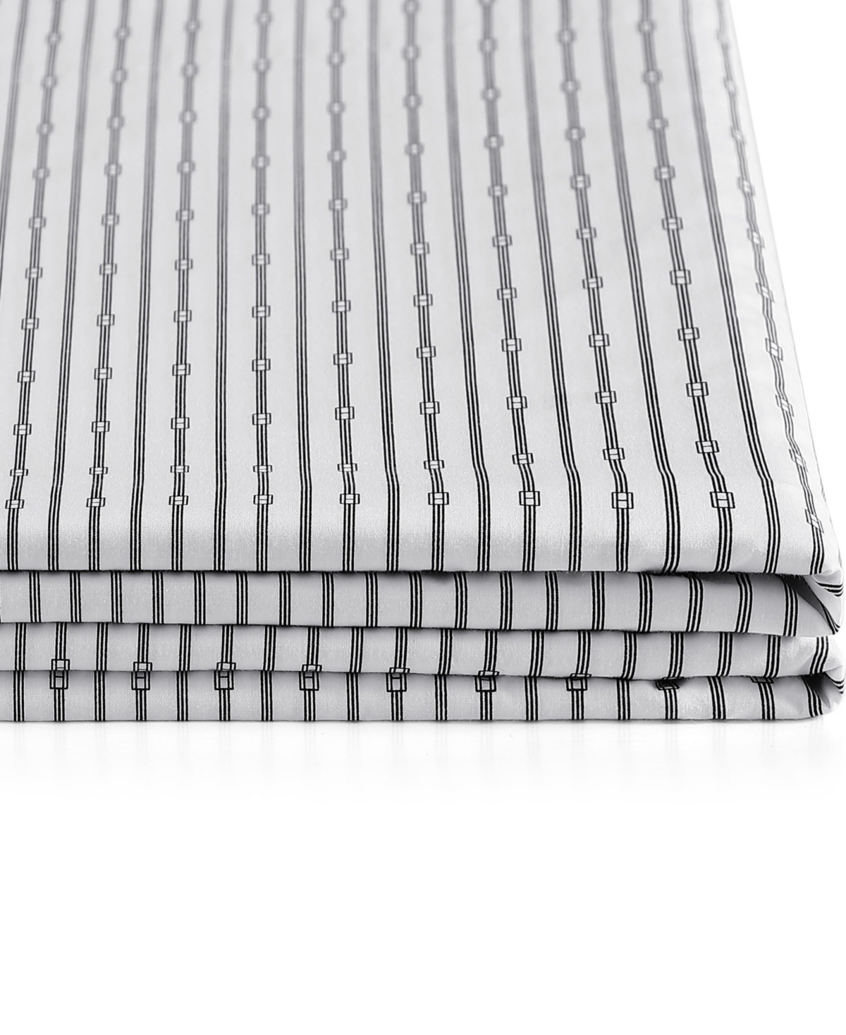 Tommy Hilfiger Printed 200-thread Count Cotton Percale 4-pc. Sheet Set, King In Monogram Navy