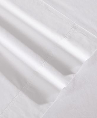 Solid 200-Thread Count Cotton Percale 4-Pc. Sheet Set, King