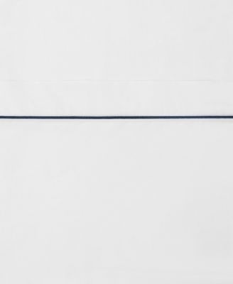 Solid 200-Thread Count Hem Stripe Cotton Percale 3-Pc. Sheet Set, Twin XL