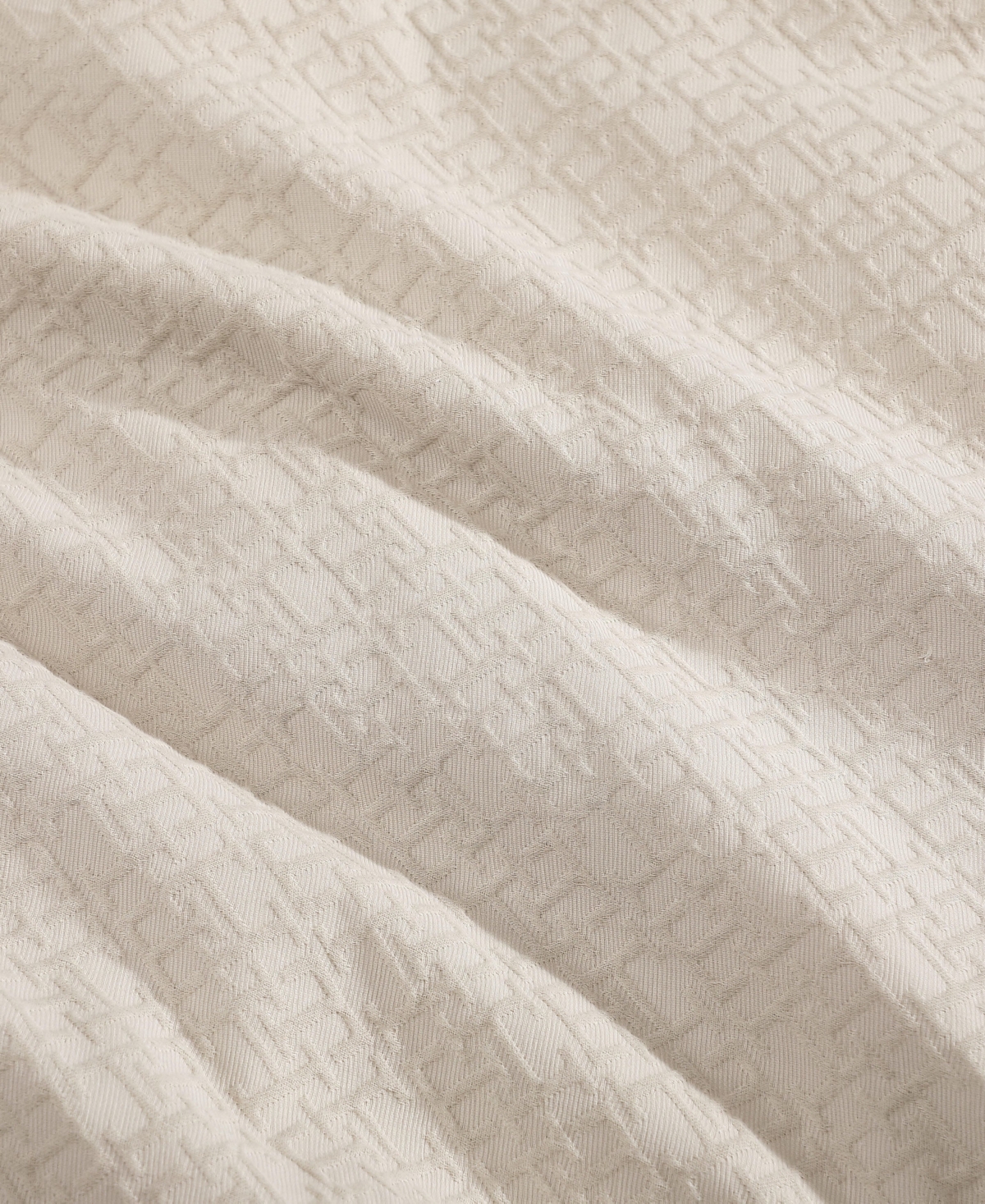 Tommy Hilfiger Monogram Matelasse Duvet Cover Set In Khaki