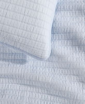 Ithaca Stripe Cotton Reversible 3-Pc. Quilt Set, King