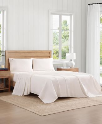 Solid 200-Thread Count Cotton Percale 3-Pc. Sheet Set, Twin XL