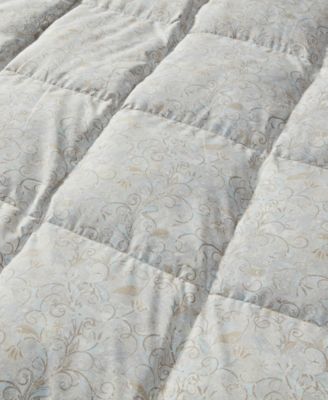 All Season White Goose Feather Fiber Comforter, Full/Queen
