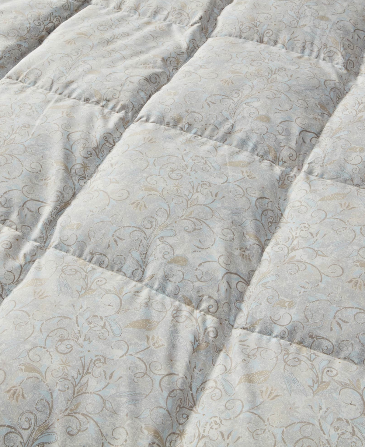 Unikome All Season White Goose Feather Fiber Comforter, California King In Gray
