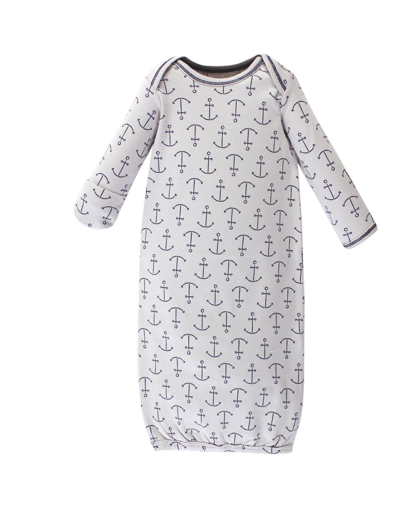 Платья Touched by Nature Soft Natural Cotton Sleep Gowns для мальчиков-малышей, цвет: Синий — фото 2