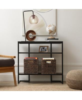 10.5" x 10.5" Water Hyacinth Storage Baskets, Espresso - Set of 6 Collapsible Cube Organizers, Woven Bins for Bathroom, Bedroom, Laundry, Pantry, Shelves