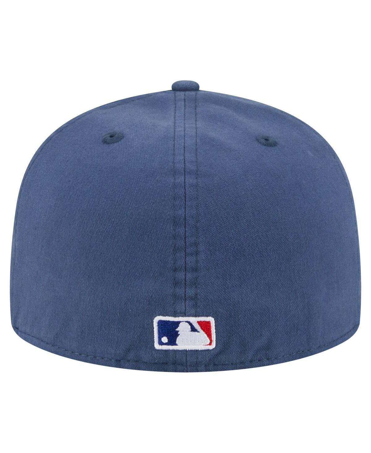 NEW ERA MEN'S BLUE LOS ANGELES DODGERS CHAMPIONSHIP SIDE FLAG A-FRAME 59FIFTY FITTED HAT 
