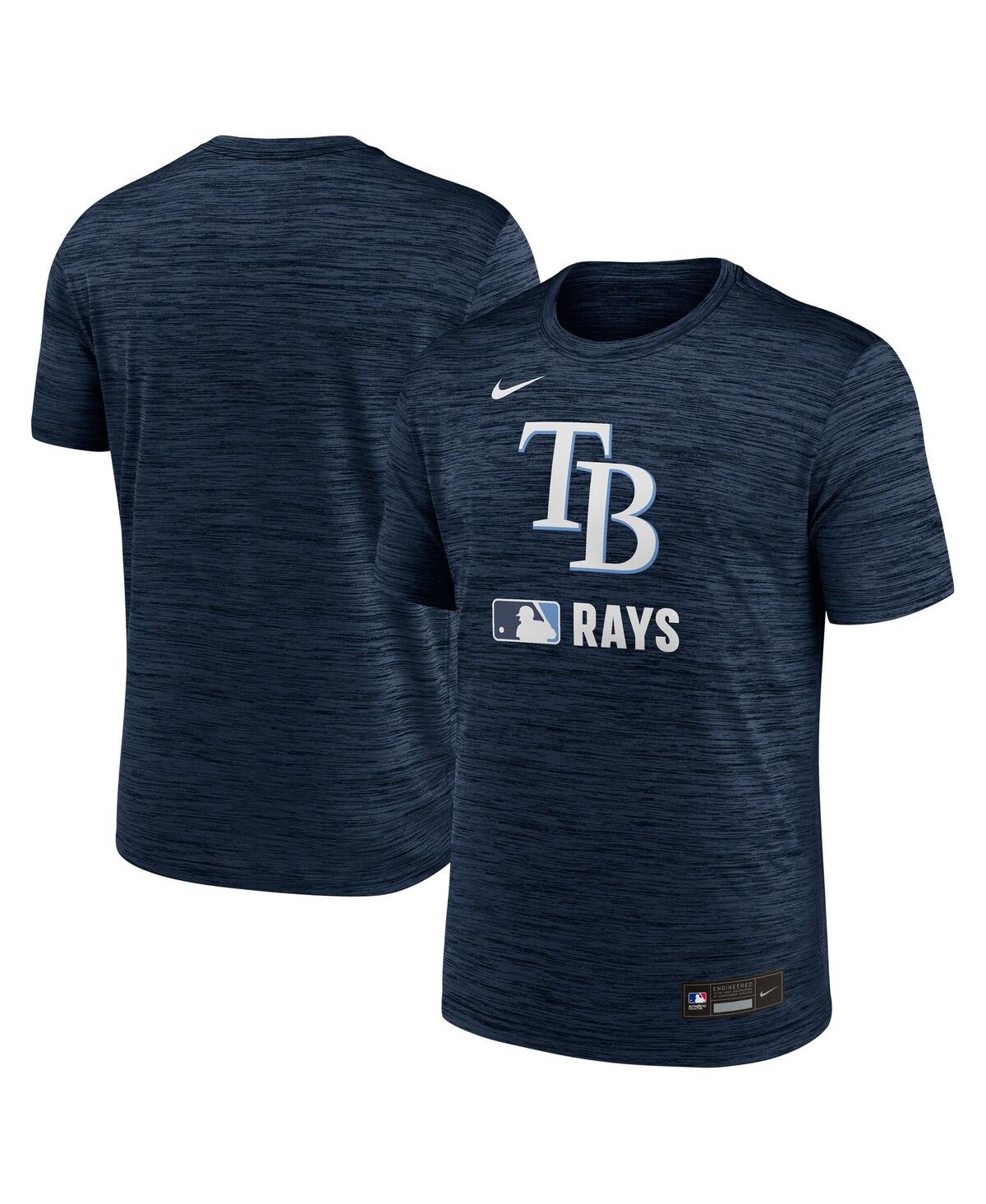 Nike Men's Navy Tampa Bay Rays Authentic Collection Velocity Performance Practice T-shirt In Blue