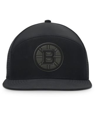 Men's Black Boston Bruins Front Office Adjustable Hat
