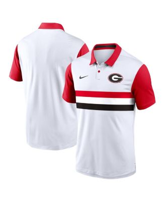 Nike - Men's White Georgia Bulldogs Campus Pattern Vapor Performance Polo