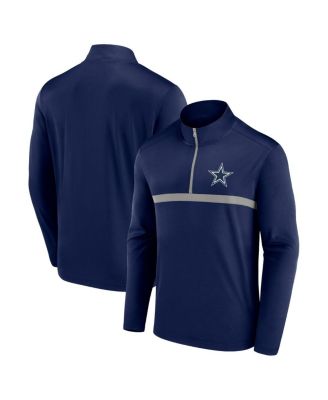 Fanatics - Men's  Navy Dallas Cowboys Head-to-Head Quarter-Zip Top