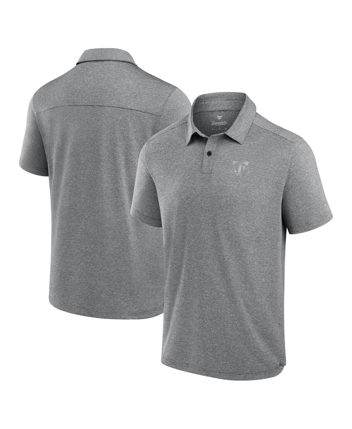 Fanatics Men's Charcoal Texas A&M Aggies Performance Polo Shirt - Charcoal