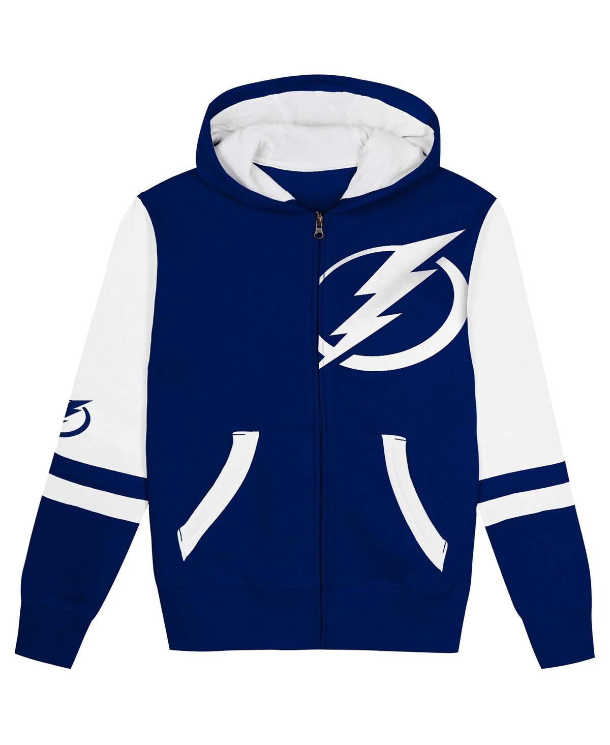 Outerstuff Preschool Blue Tampa Bay Lightning Face Off Full-zip Hoodie In Blue