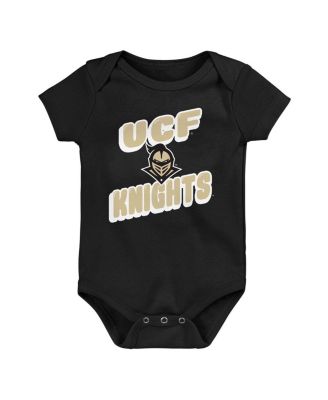 Newborn Gold/Black UCF Knights Sunday Comics Bodysuit 3-Pack