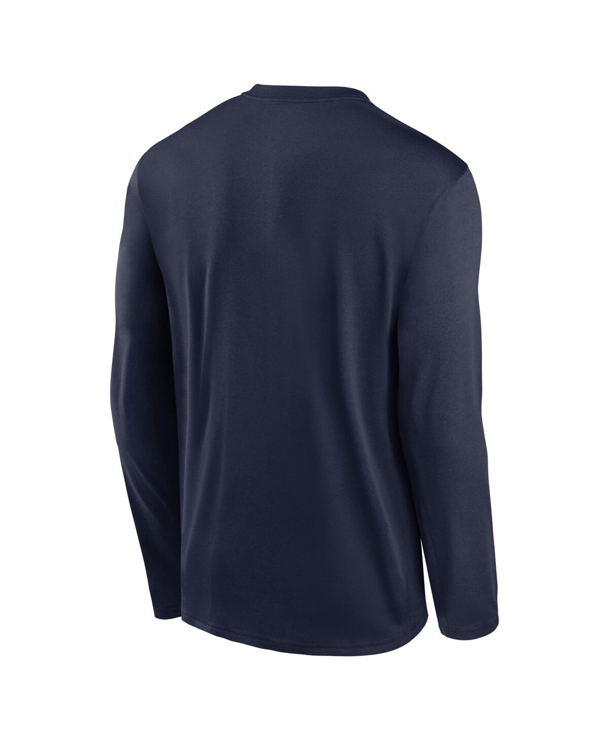 Jordan Men's Navy Michigan Wolverines Prime Timealternate Logo Legend Long Sleeve T-shirt In Navy