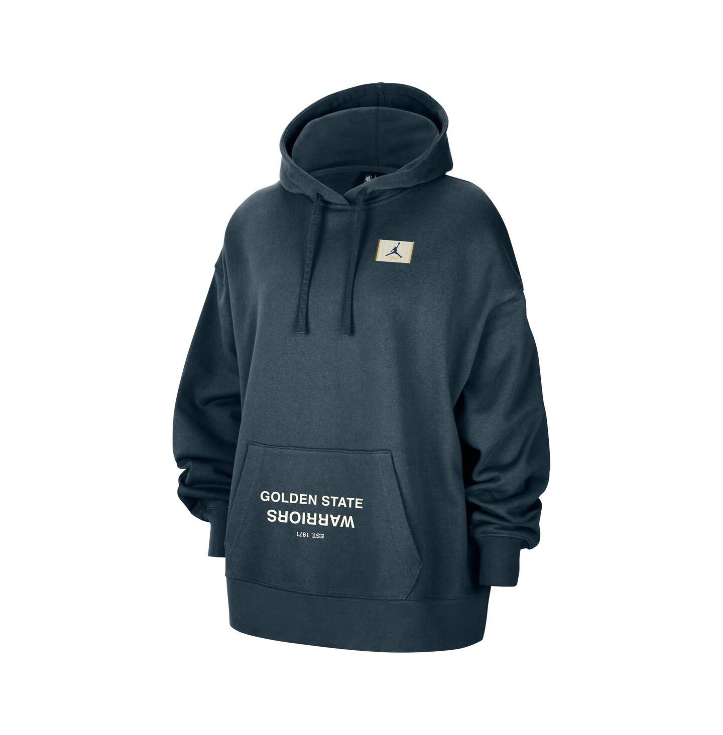 Женское худи Jordan Navy Golden State Warriors Courtside Statement Edition Oversize Pullover — фото 2