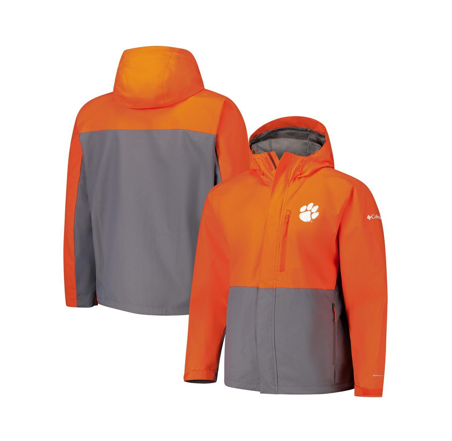 Men's Orange Clemson Tigers Field Bound Omni-Tech Full-Zip Jacket