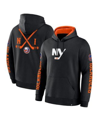 Fanatics - Men's  Black New York Islanders Big City Legacy Fleece Pullover Hoodie