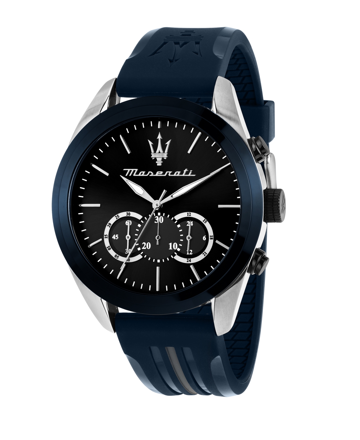 Men's Chronograph Satin Stainless Steel Watch, 45mm - Black, Gray