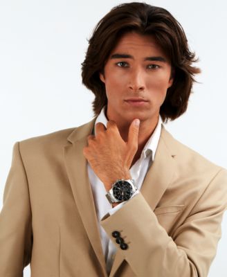 Men's Chronograph Stainless Steel Metal Band Watch, 43mm