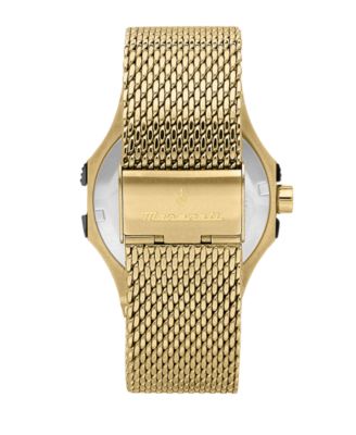 Men's Date Gold Metal Band Watch, 42mm