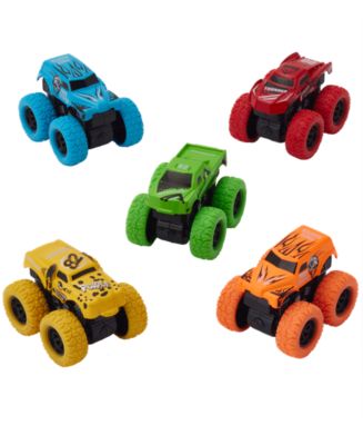 Pull Back Diecast Monster Trucks, 5-Pack