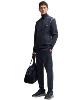 Men's Cotton-Blend Zip-Up Sweatshirt