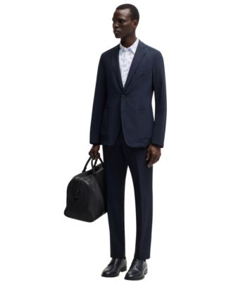 Men's Cotton-Blend Slim-Fit Dress Shirt