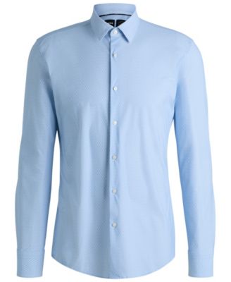 Men's Stretch Jersey Slim-Fit Dress Shirt