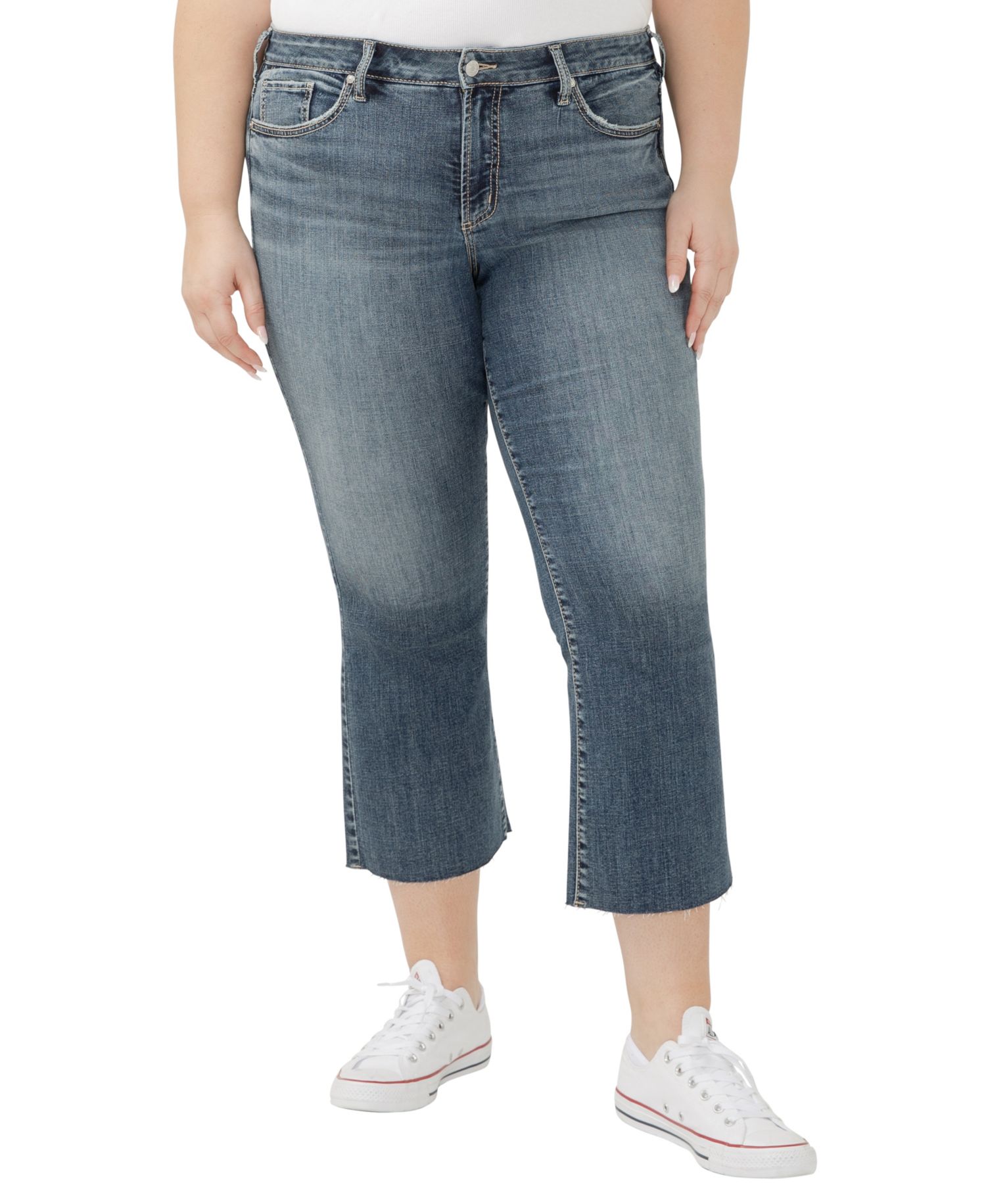 Plus Size Suki Mid Rise Curvy Fit Flare Jeans