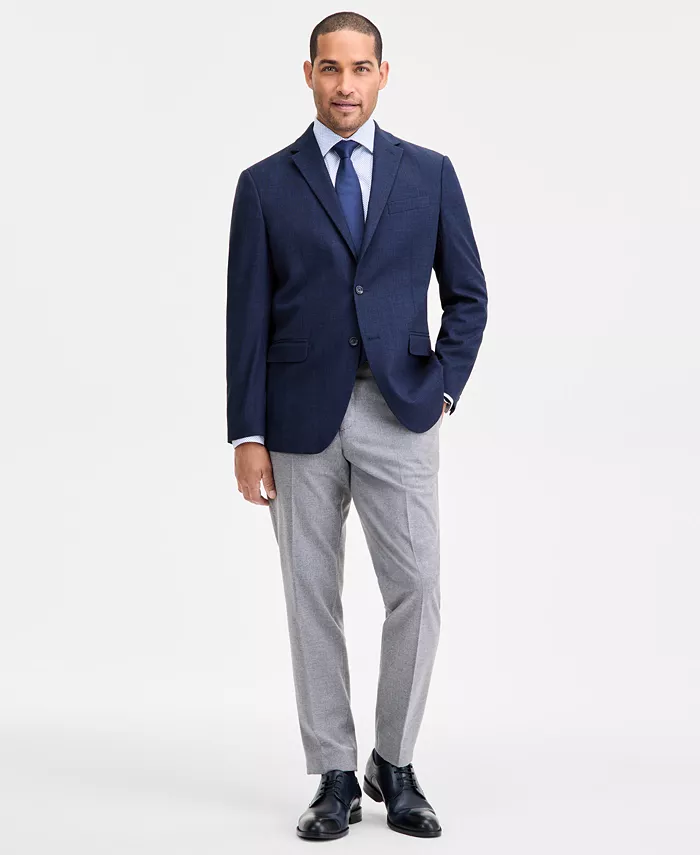 Men's Slim-Fit Techni-Cole Solid Weave Sport Coat - thumbnail 8