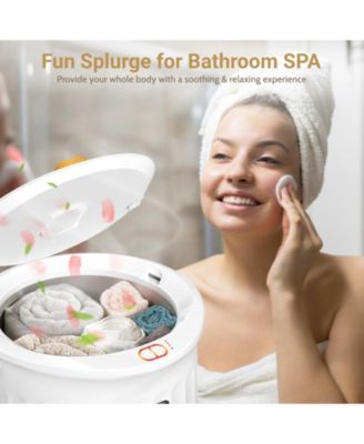 Towel Warmers, Luxury Bucket Towel Warmers for Bathroom with LED Display & Auto Shut Off & Adjustable Timer, Fits Up to Two 40" X 70" Oversized Towels, Blankets, Bathrobes