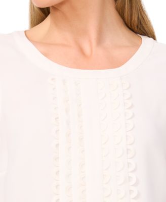 Women's Scalloped-Bib Sleeveless Top 