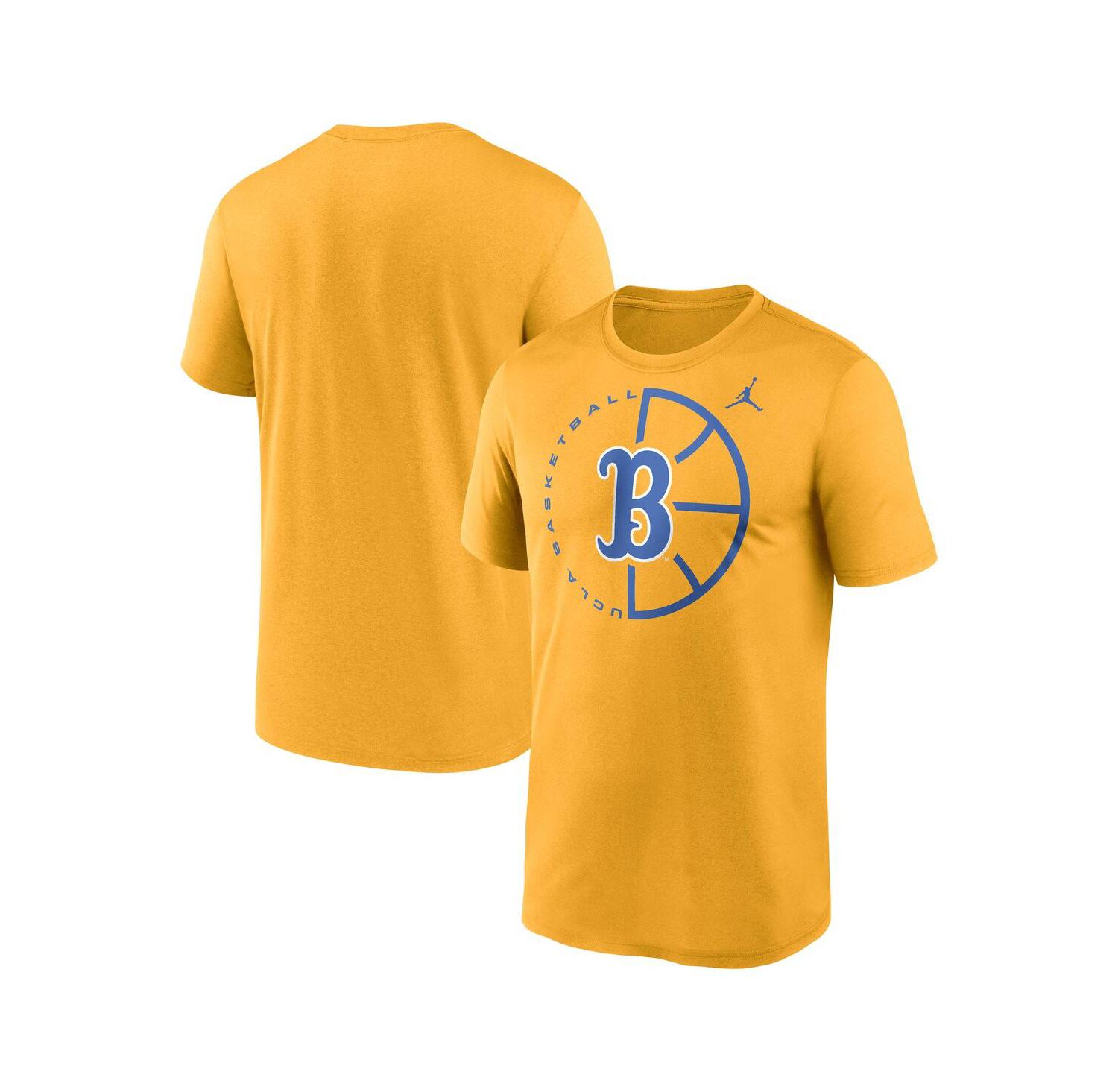 Men's Gold UCLA Bruins Legend Basketball Icon Performance T-Shirt