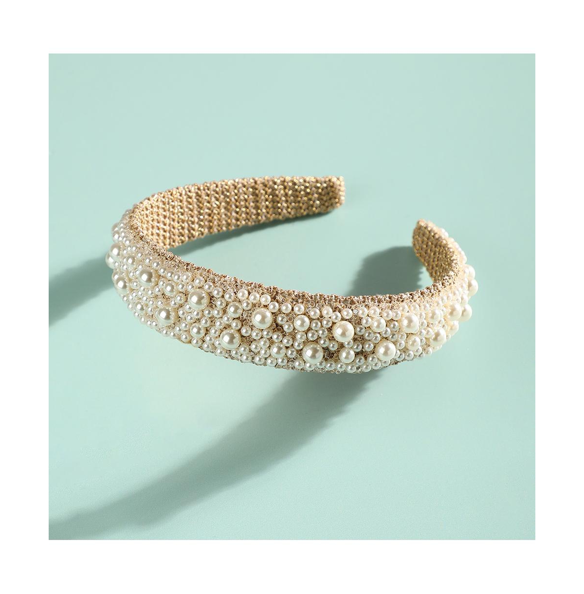 Sohi Cluster Hairband In White