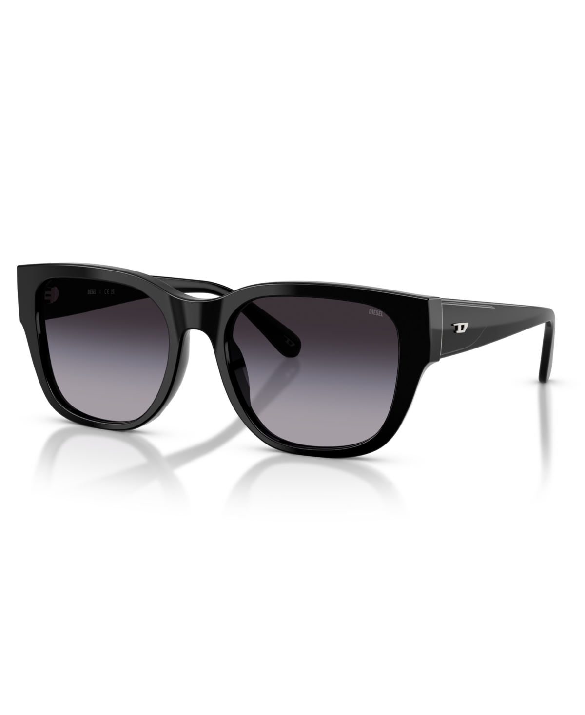 Diesel Unisex Large Sunglasses, Dl2005 In Shiny Black