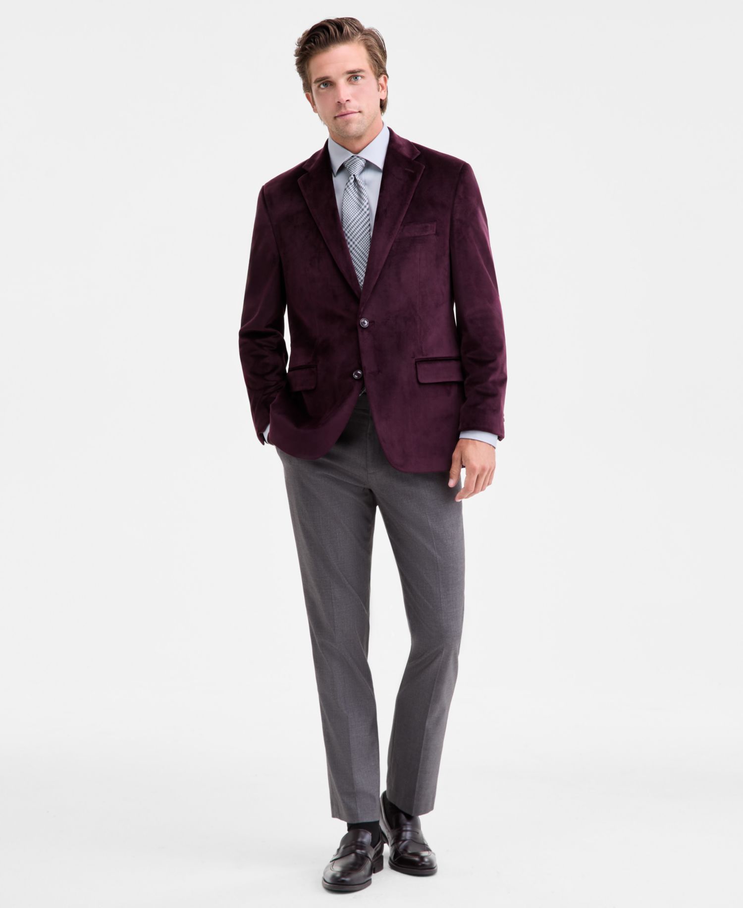Men's Classic Fit Velvet Sport Coats