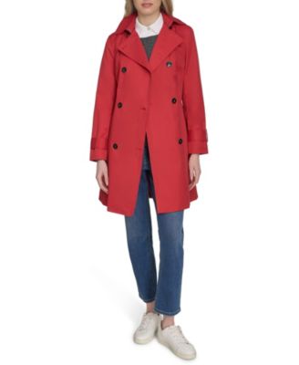 Women's 36 1/2” D/B Trench Coat With Removable Hood