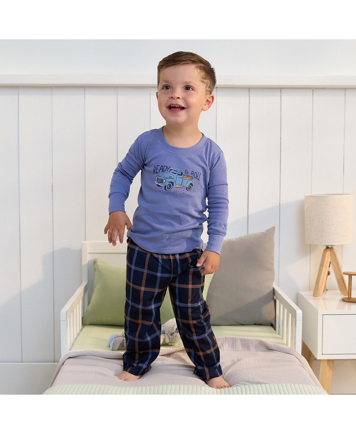 Baby Boys 2-Piece Pajama Long Sleeve Top and Pant Set