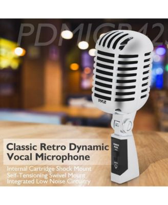 Classic Retro Dynamic Vocal Microphone – Vintage Style with 16' XLR Cable