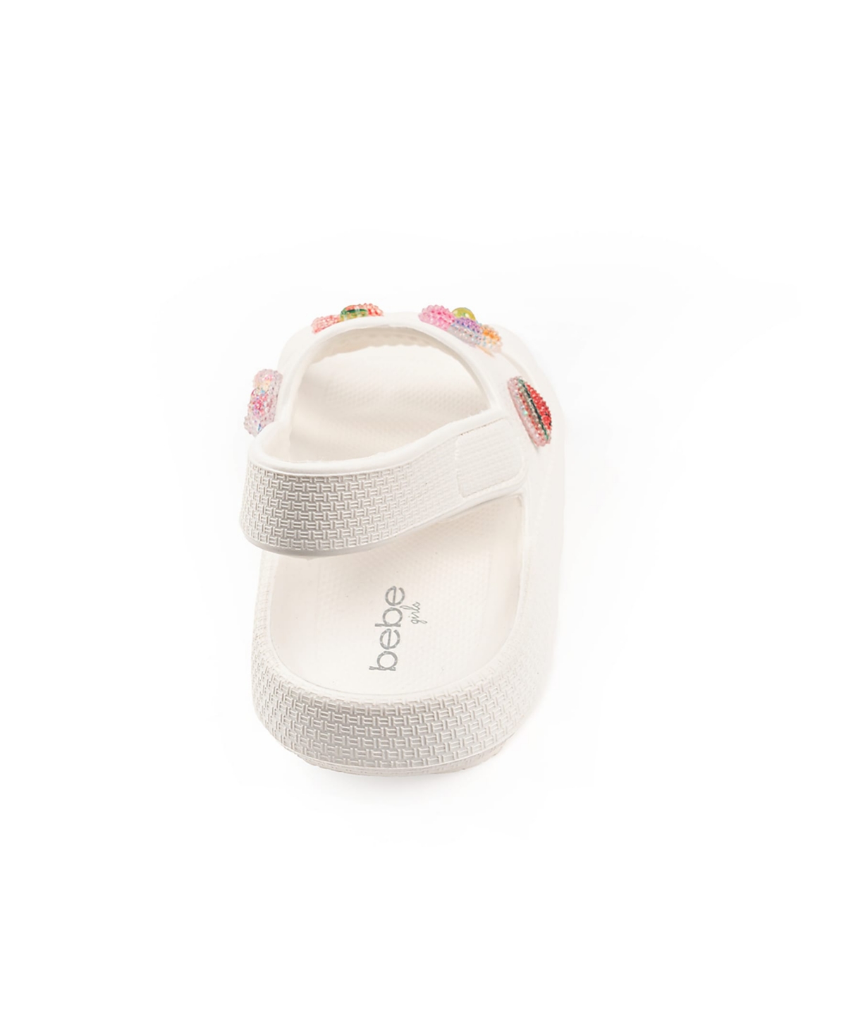 Bebe Little Girls Cute And Comfortable Summer With Charms Sandals In White