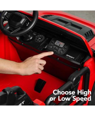 Kids 24V 2-Seater Electric Ride-On Car Truck w/ Parent Control, Bluetooth, LED Lights