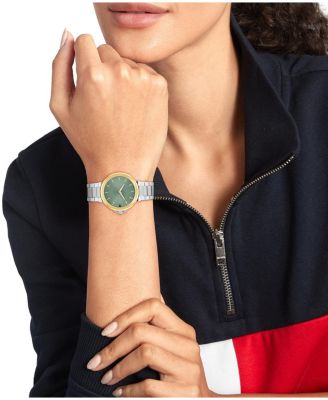 Women's Quartz Silver-Tone Stainless Steel Bracelet Watch, 34mm