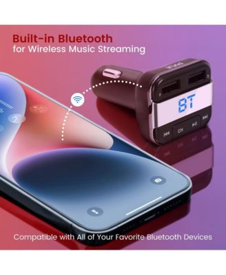 Bluetooth Car FM Transmitter – Wireless Music Streaming & Hands-Free Calling