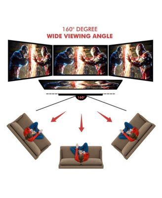 100" Portable Outdoor Projection Screen – Lightweight Frame Stand, HD 16:9 Display