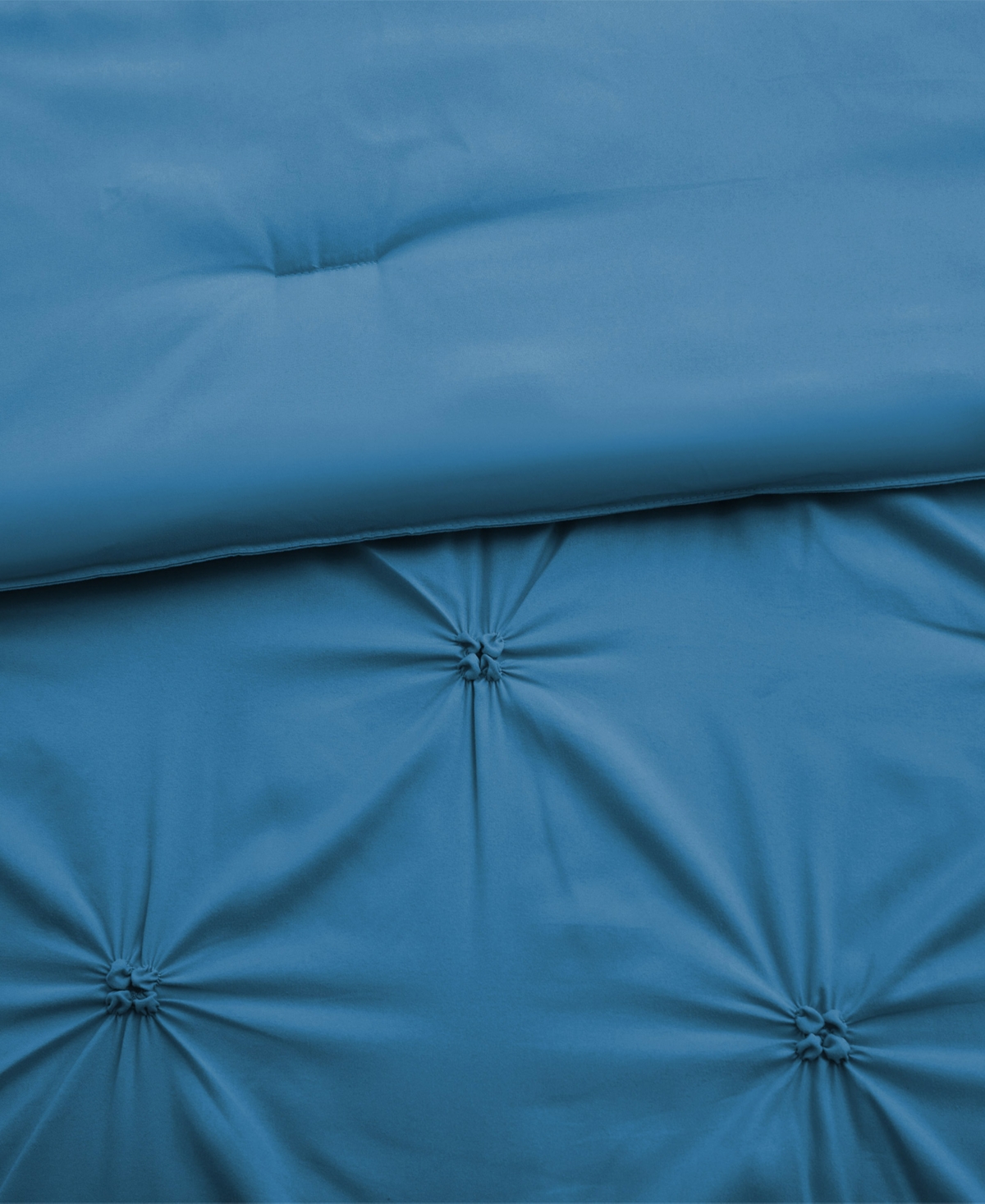 Unikome All Season Pintuck Down Alternative Comforter, Twin In Blue