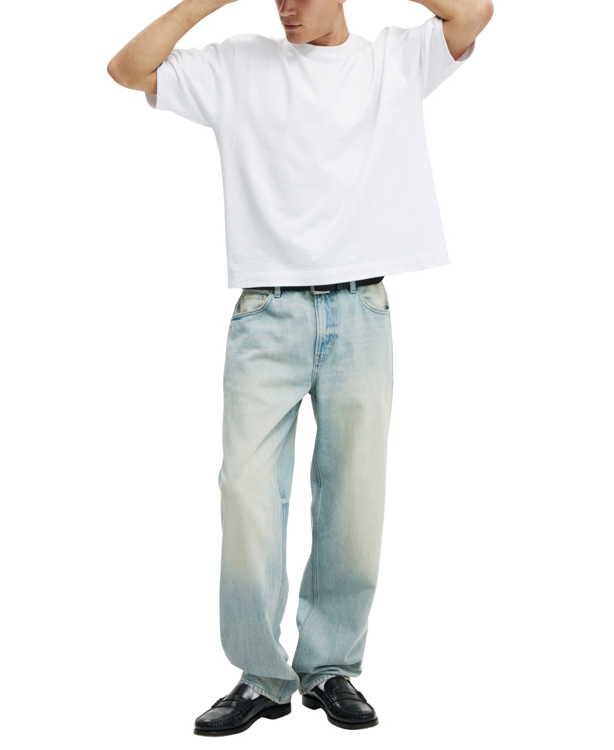Shop Cotton On Men's Baggy Jean In Halen Blue